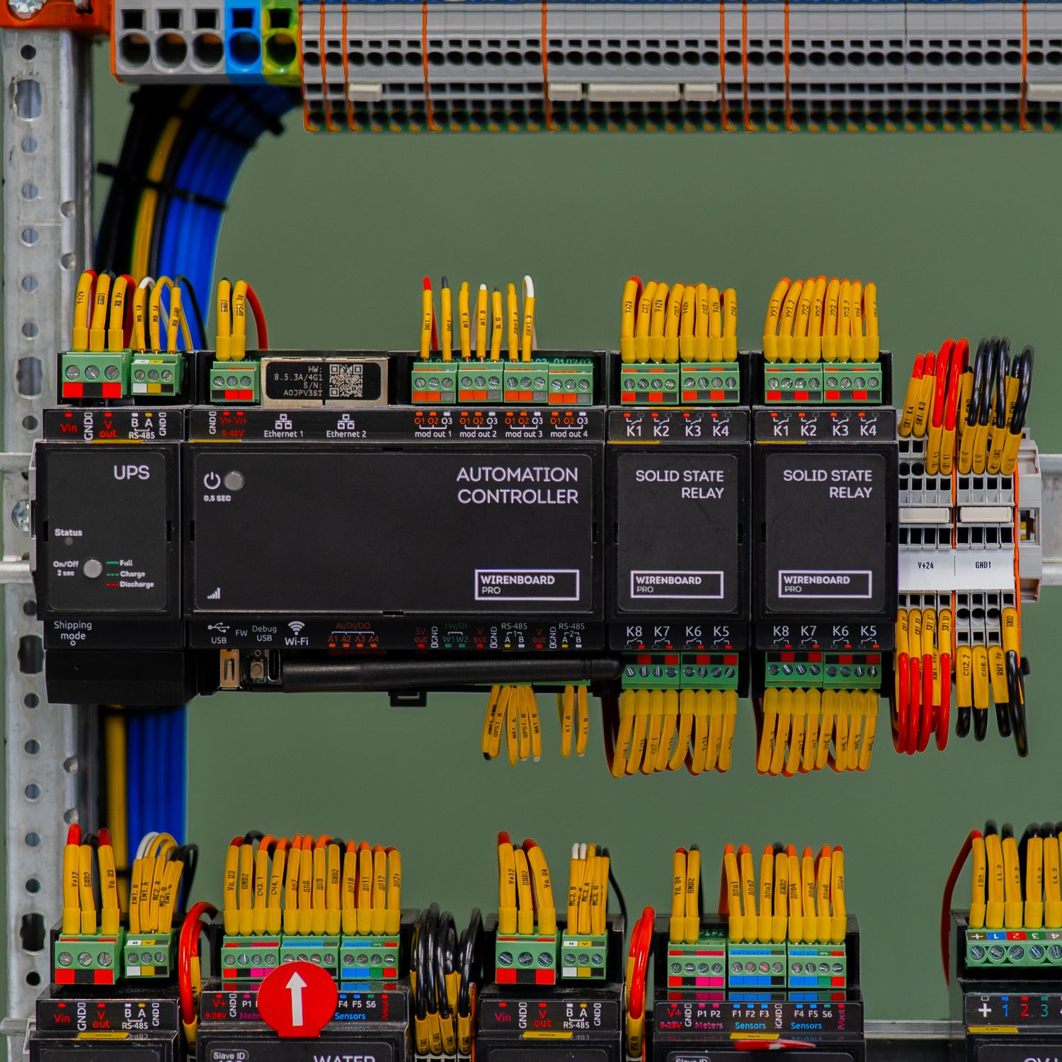 Сборка щита умного дома на WIRENBOARD PRO.
